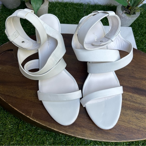 3.1 Phillip Lim Women's White Leather Sandals - UK 38.5 US 8.5 - Picture 8 of 10